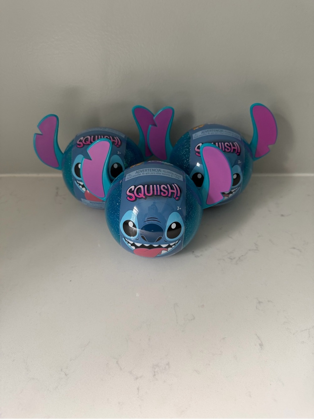 NEW 3X Disney Stitch Squishy Mystery Toys